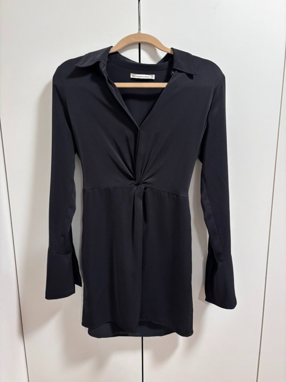 Abercrombie Long Sleeve Satin Dress